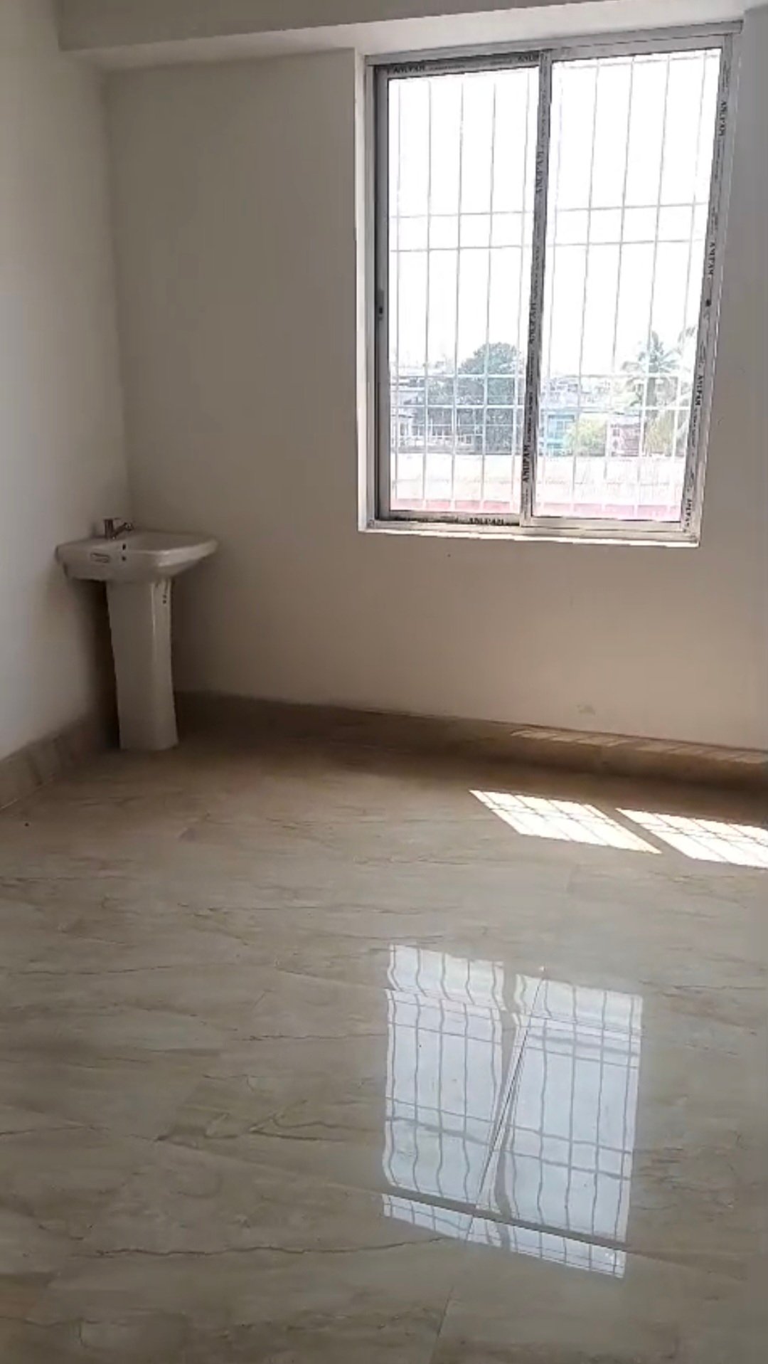 2 bed rooms, one hall plus dining space,  kitchen, 2 toilets with bath, spacious balcony