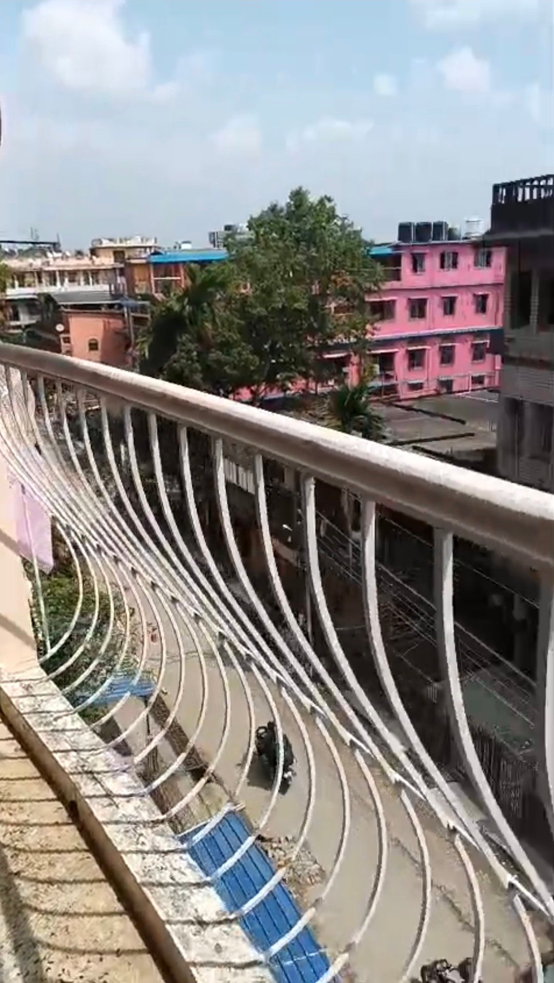 2 bed rooms, one hall plus dining space,  kitchen, 2 toilets with bath, spacious balcony