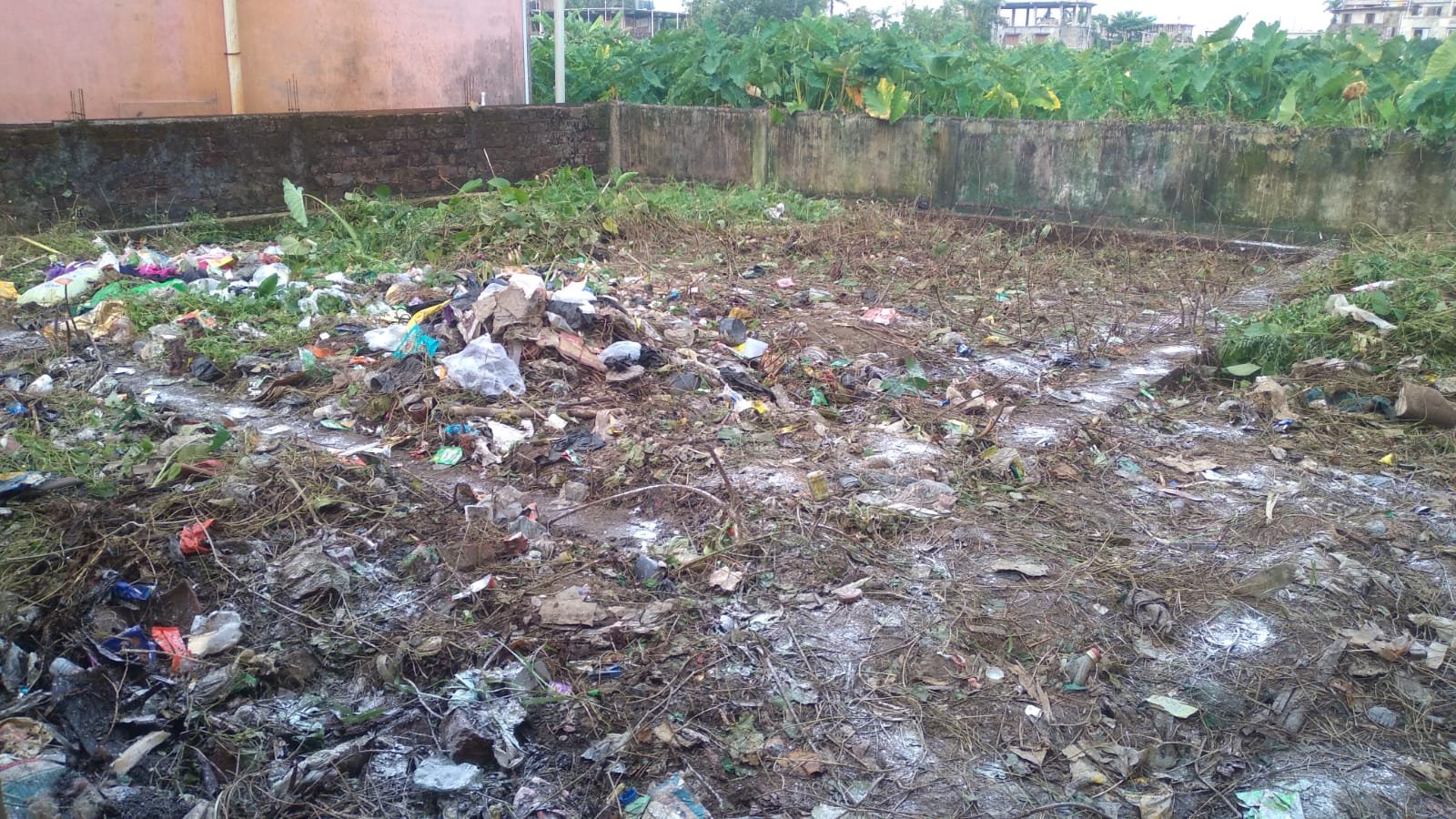 For sale a 2 katha plot at Silchar Kanakpur Part 2 with Boundary wall,Gate and Ground + 2 Foundation.